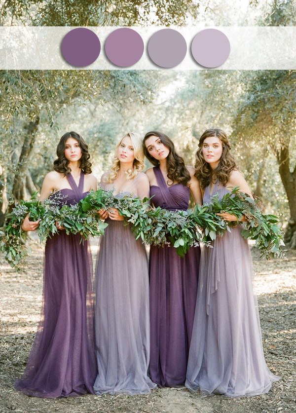 purple lavender fall wedding color ideas