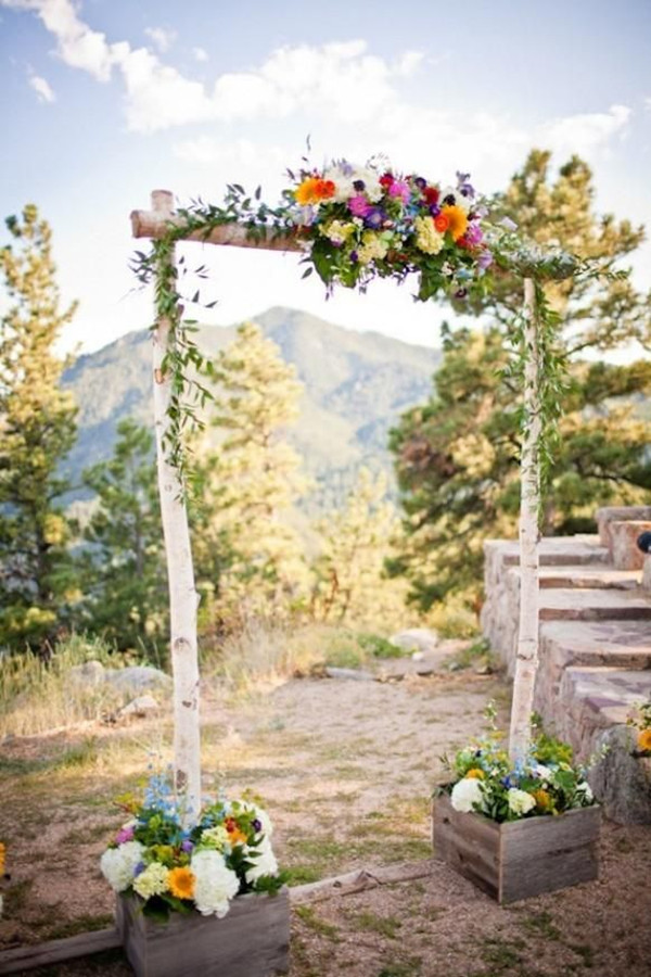 rustic outdoor wedding arches Ideas