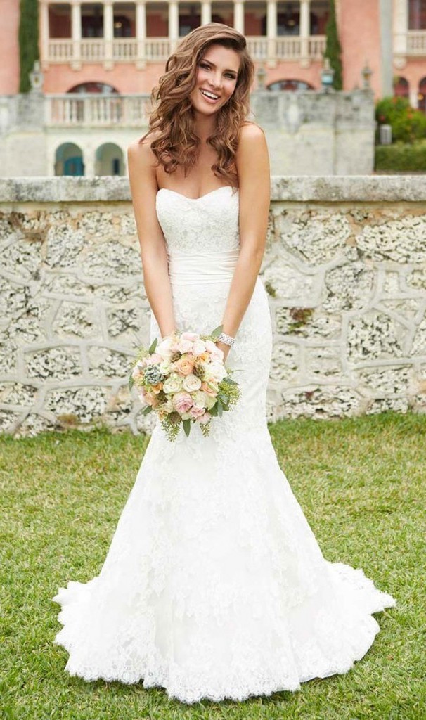 strapless wedding bridal dresses