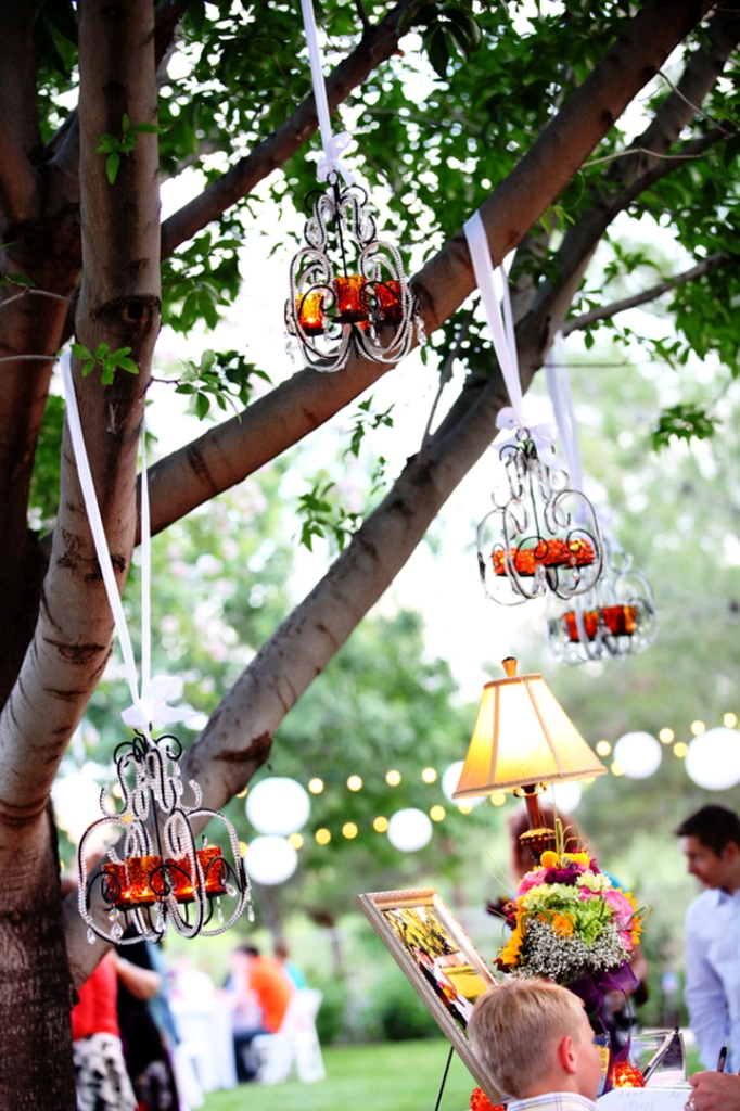 Backyard Wedding Tree Decorations Ideas