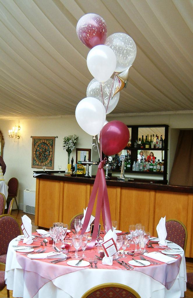 Balloons Wedding Decoration Ideas Table Centerpiece