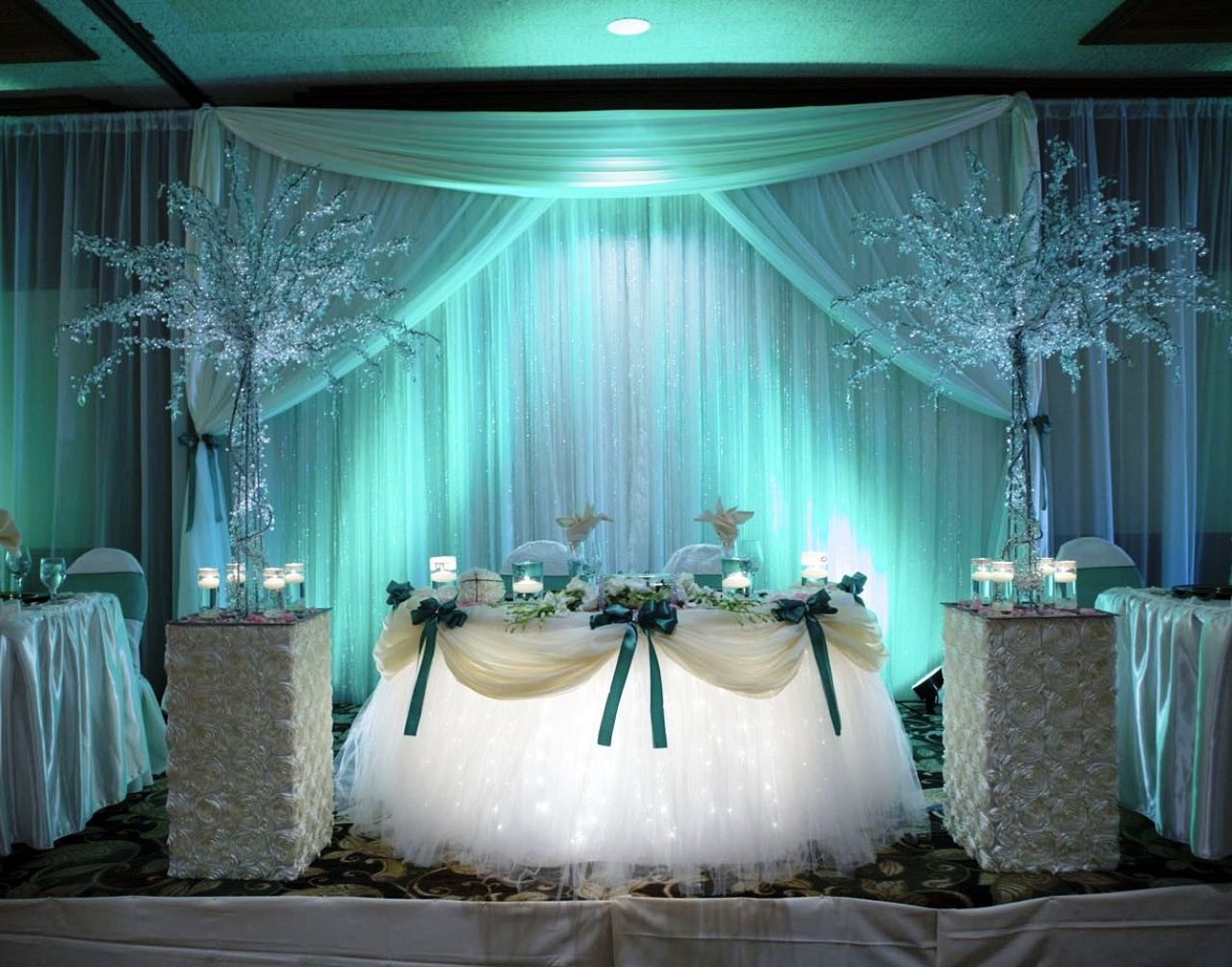 Best Teal Wedding Table Decorations