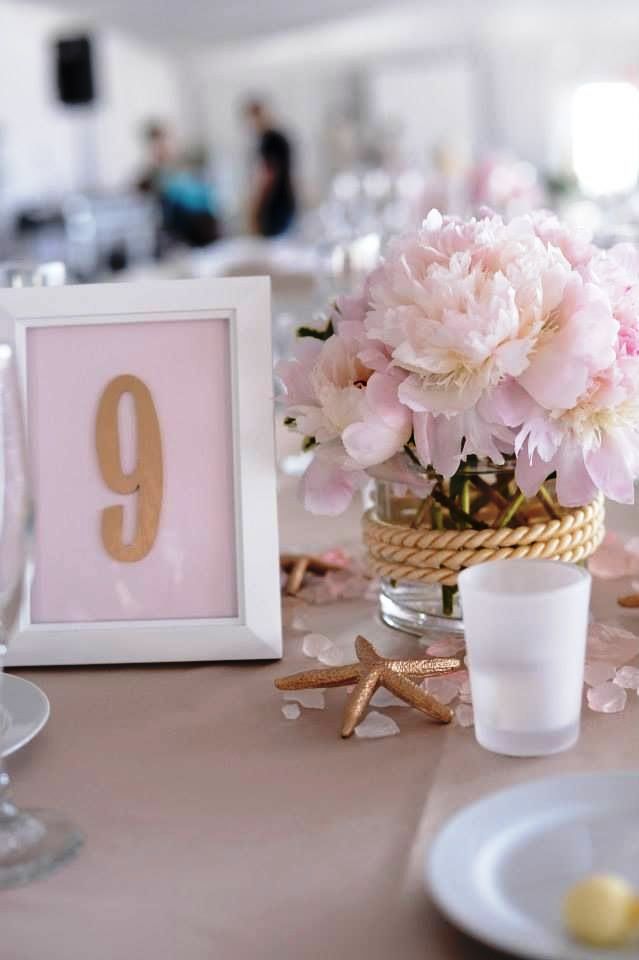 Blush Pink and Gold Wedding Decorations
