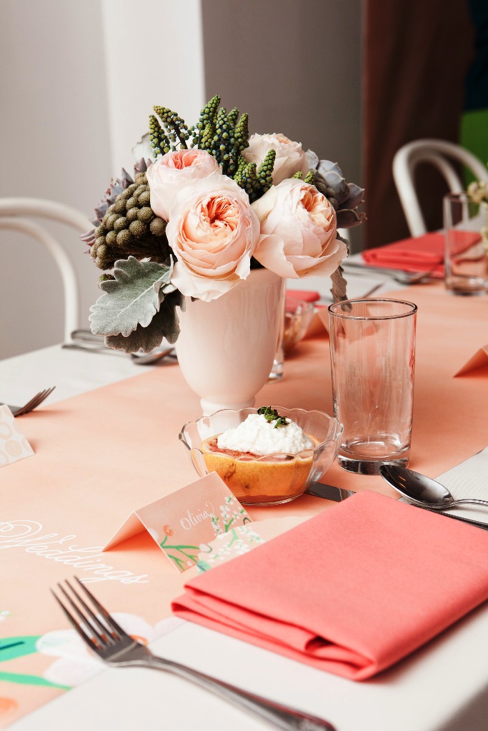 Brunch with Mint Wedding Decorations