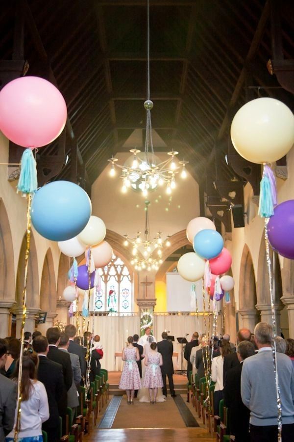 Church Balloons Wedding Decorations