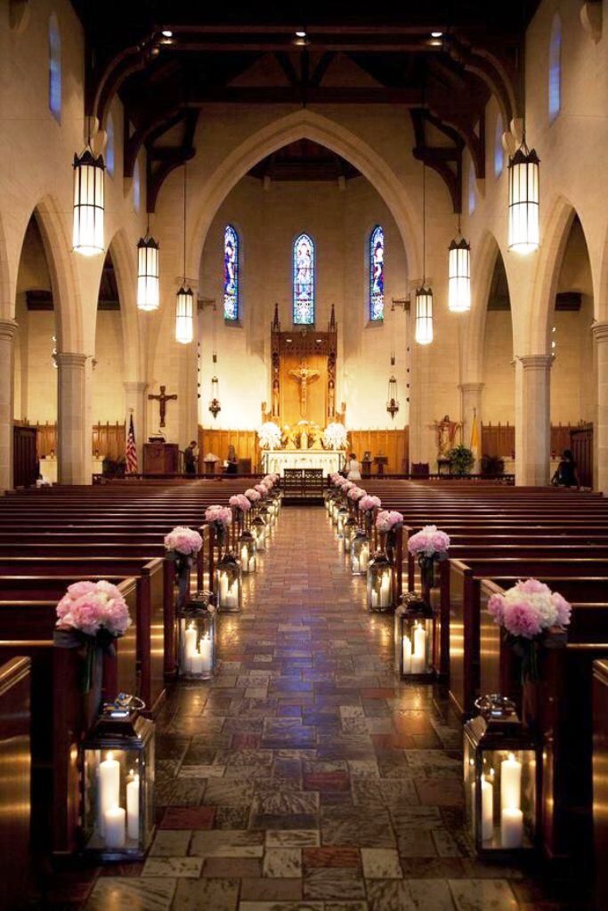 Wedding Church Aisle Decorations Pictures