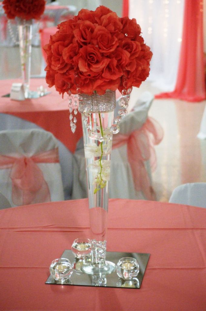 Coral color Wedding Decorations