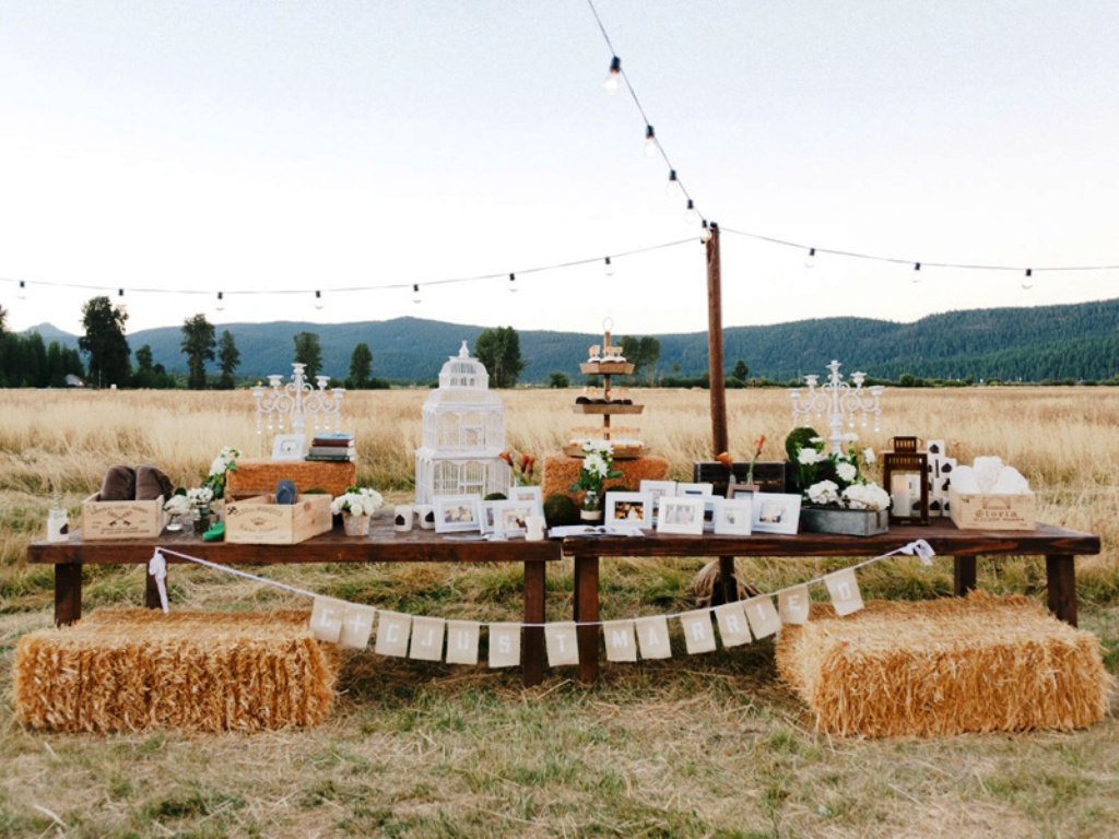 Country Wedding Decorations for Outdoor