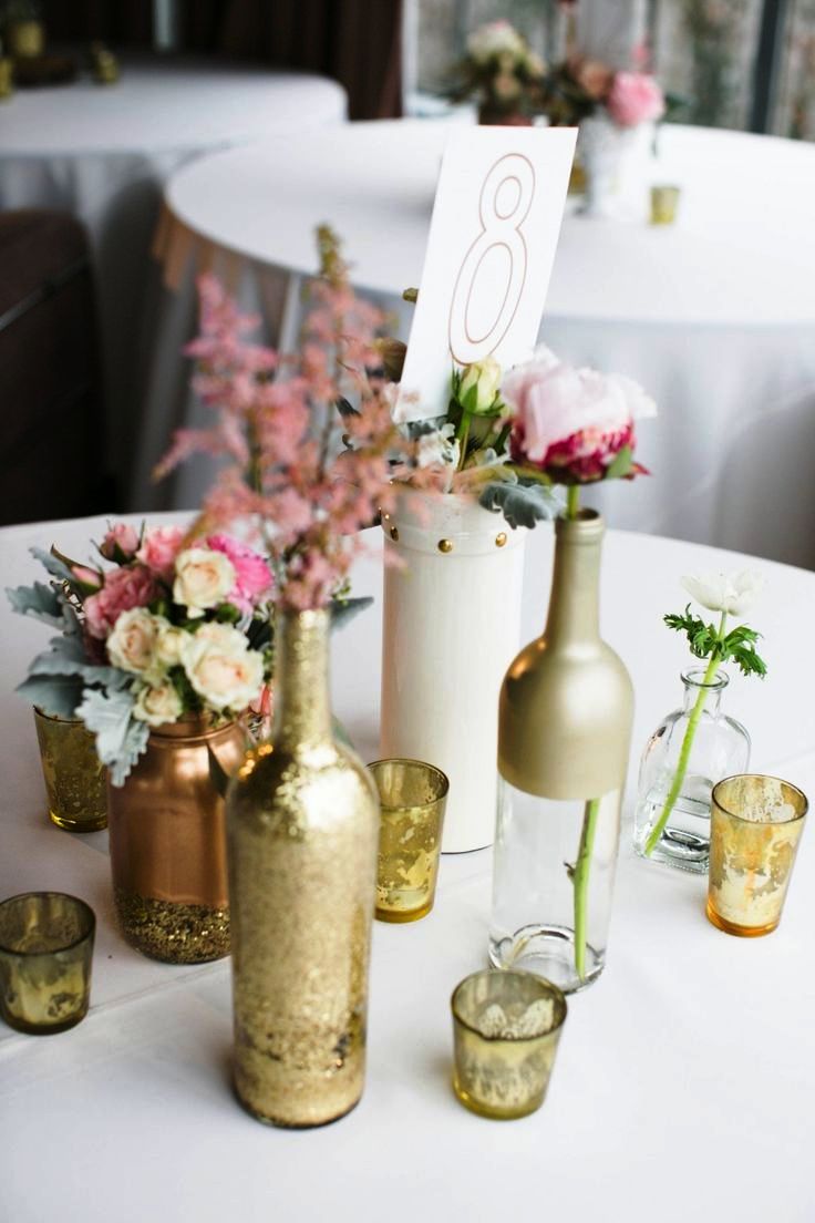 DIY Wedding Table Centerpieces Decorations