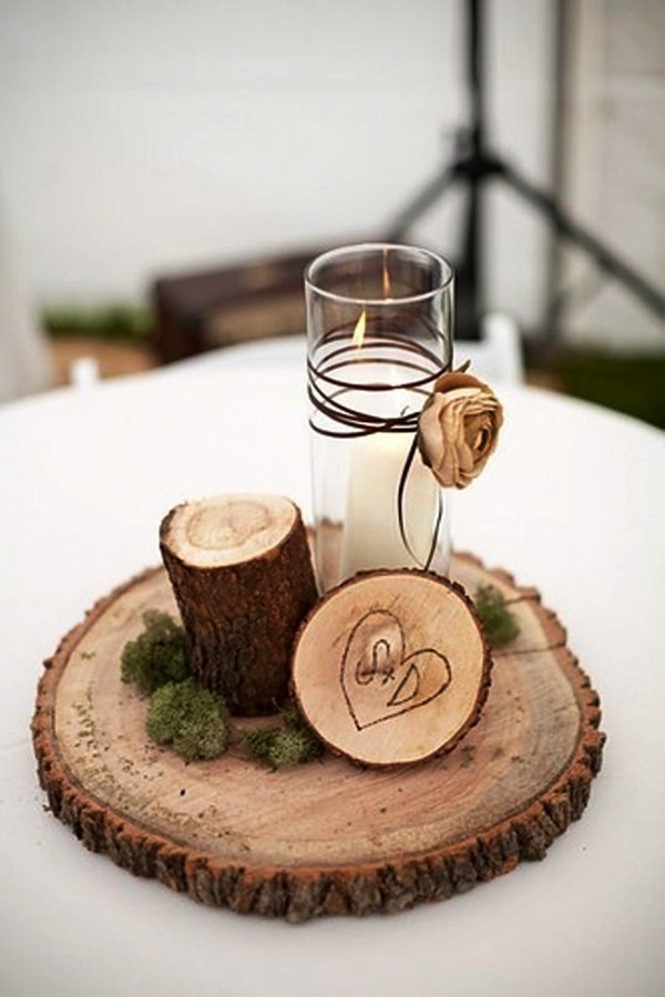DIY Wood Wedding Decorations
