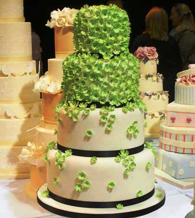 Green Wedding Cake Decoration Ideas