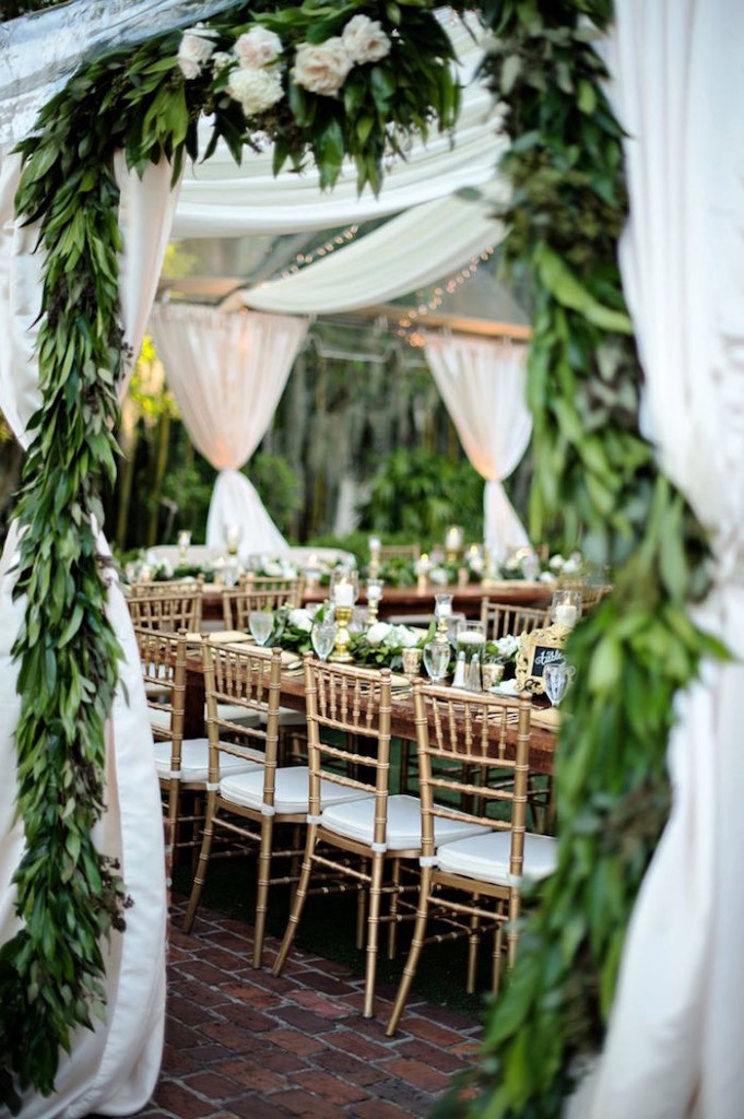 Green Wedding Table Decorations Ideas