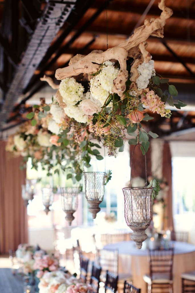 Hanging Flower Wedding Decorations