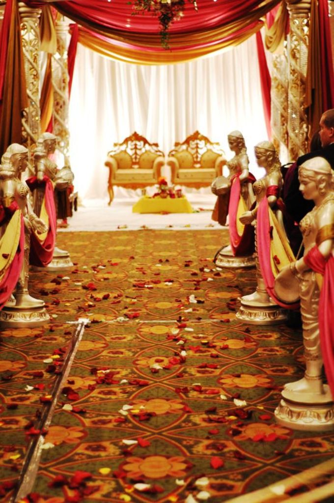 Indian Wedding Aisle Decorations