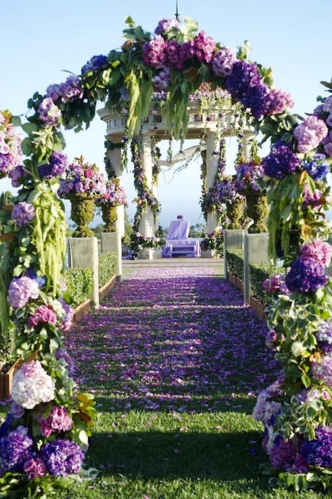 Lavender Wedding Aisle Decorations