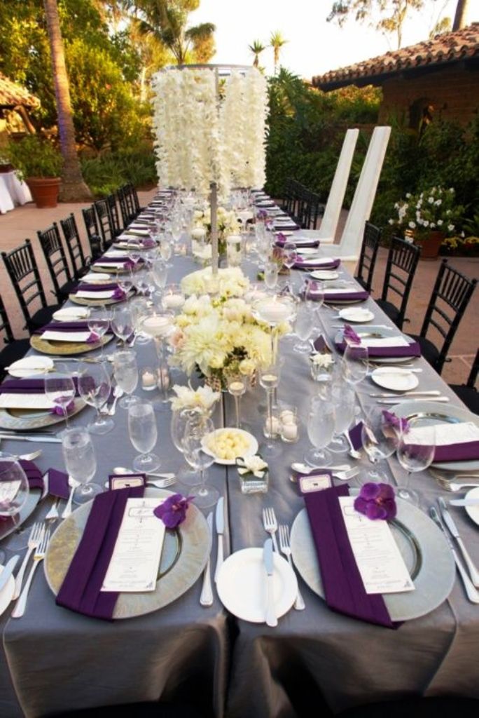 Lavender Wedding table Decoration