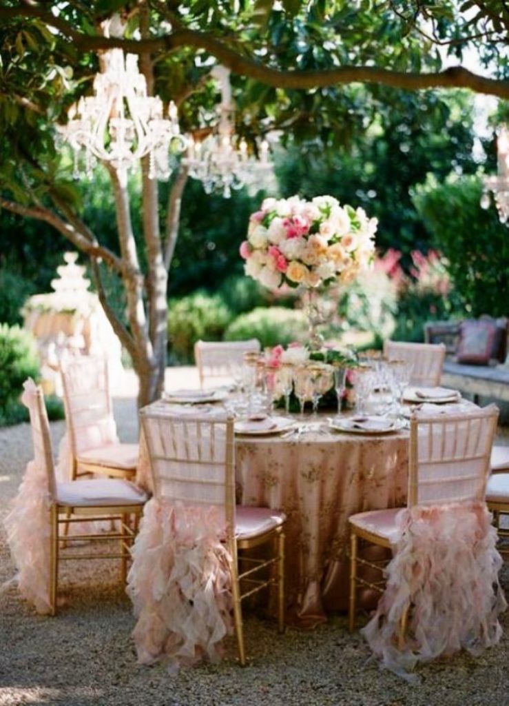 Luxury garden wedding reception ideas
