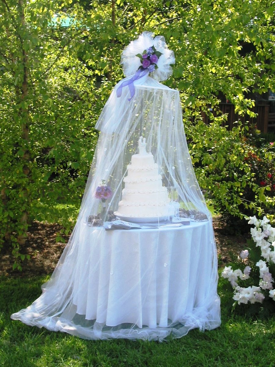 Outdoor Wedding Cake Decorations Ideas