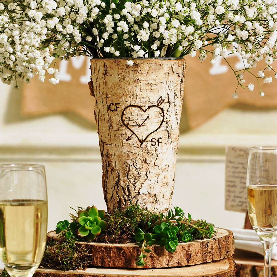 Personalised Wood Wedding Decorations