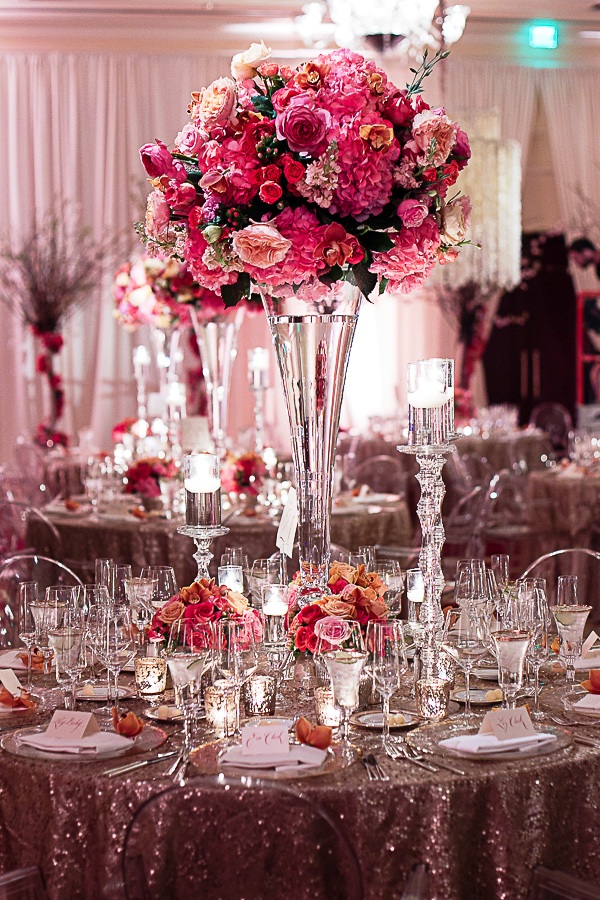 Pink Wedding Centerpiece Decorations Ideas