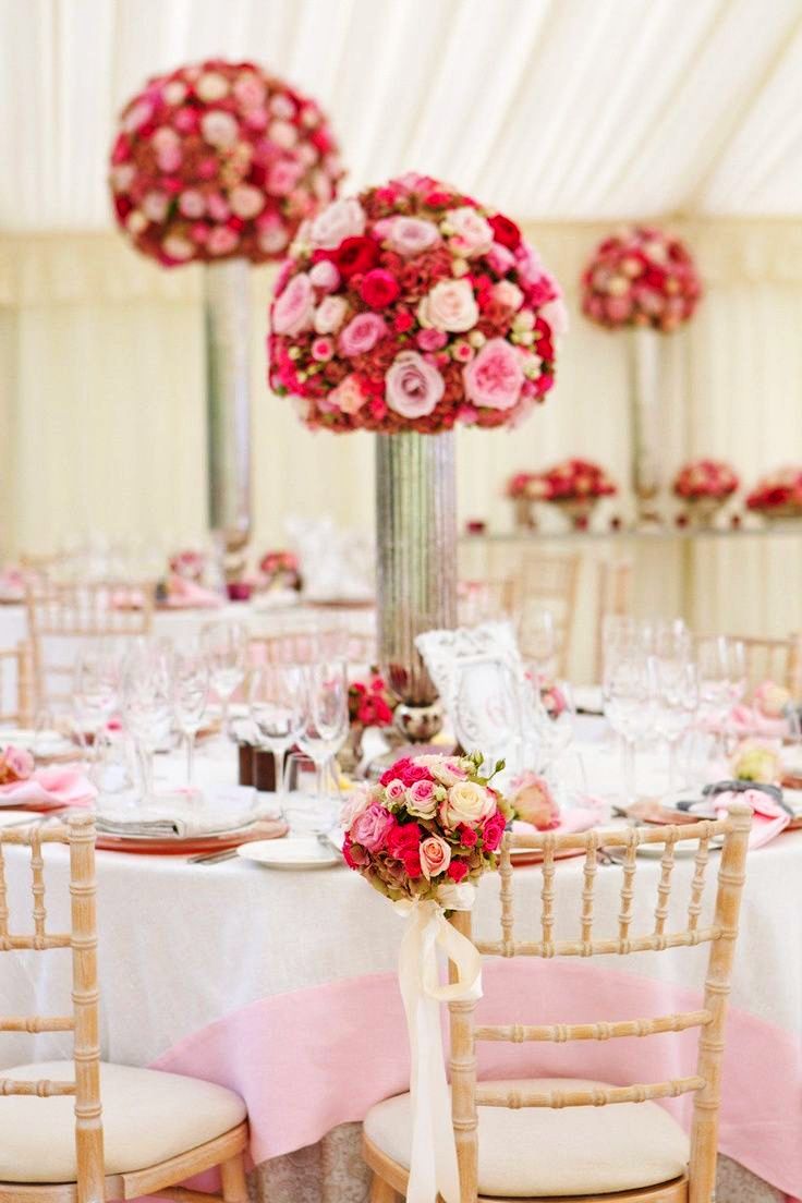 Pink Wedding Centerpiece Decorations