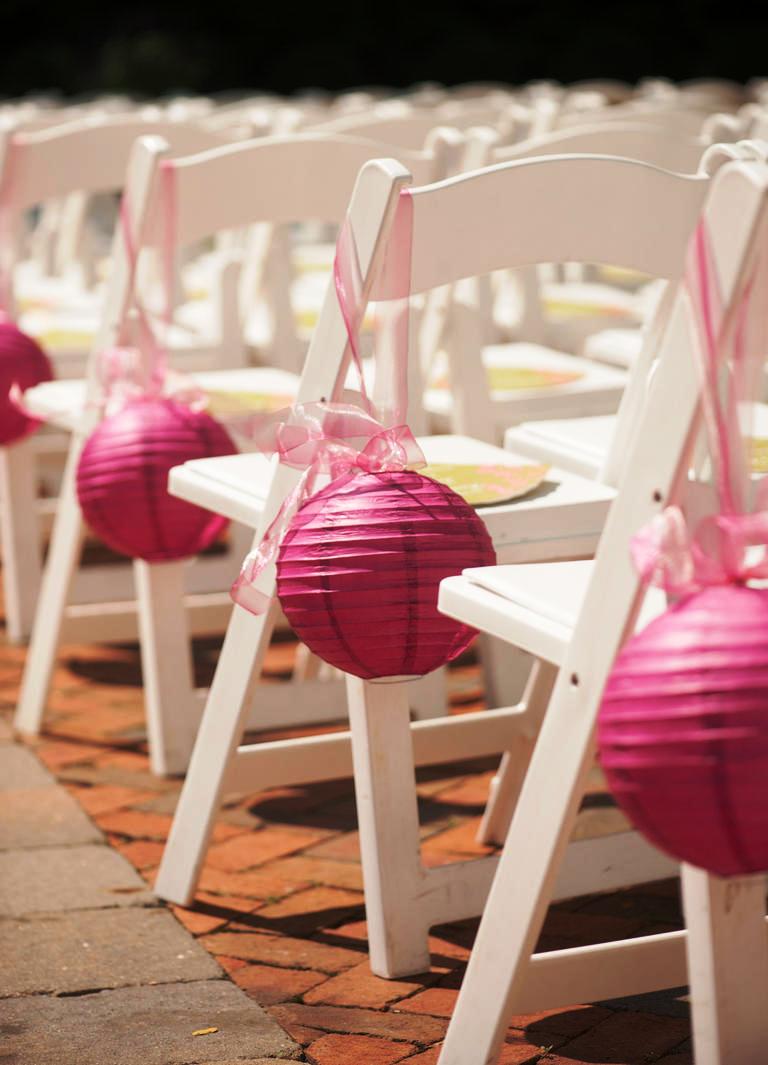 Pink paper lantern aisle Wedding Decorations
