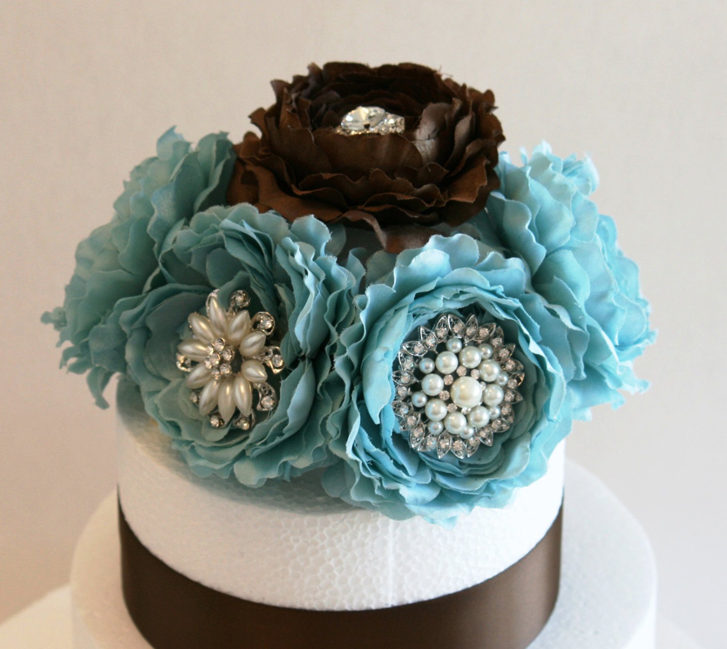Popular Turquoise Wedding Cake Decorations