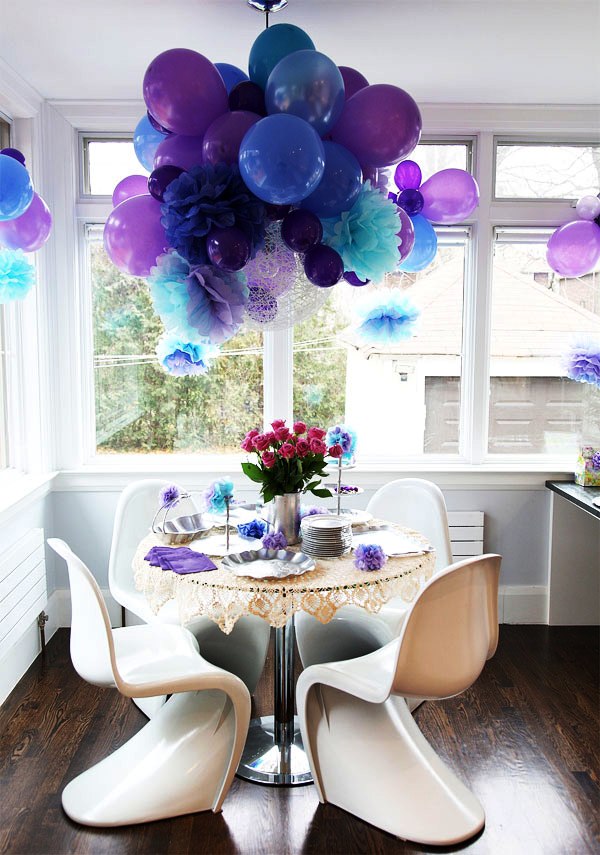 Purple Balloons Wedding Decorations