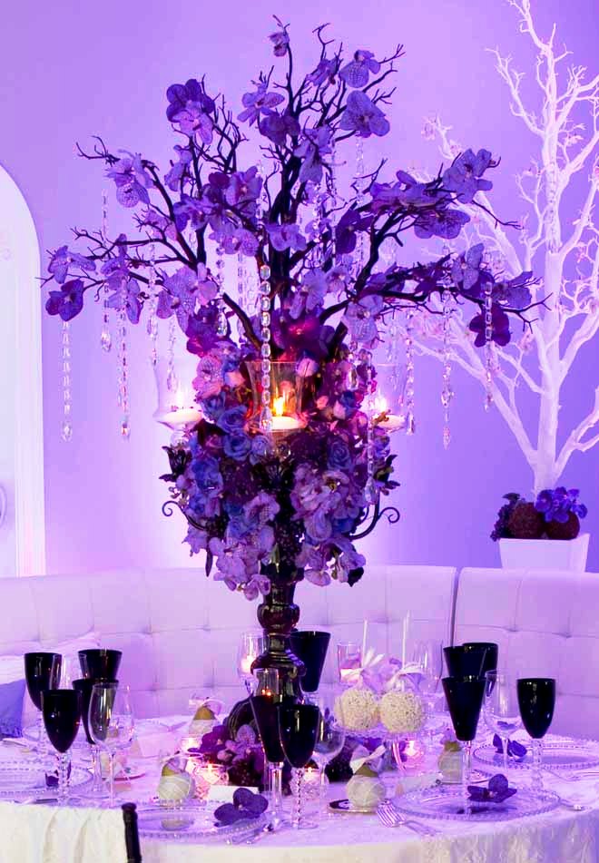 Purple Wedding Centerpieces Decorations