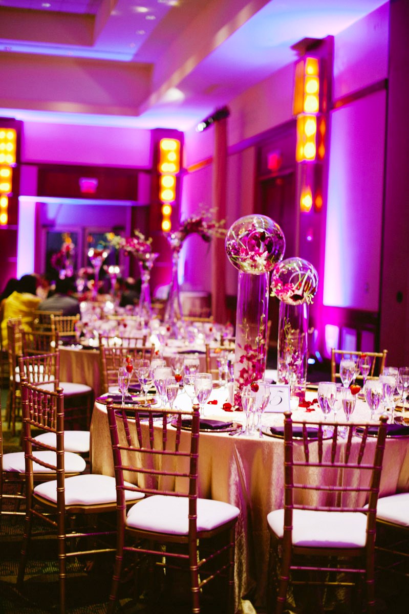 Purple and Gold Wedding Decorations