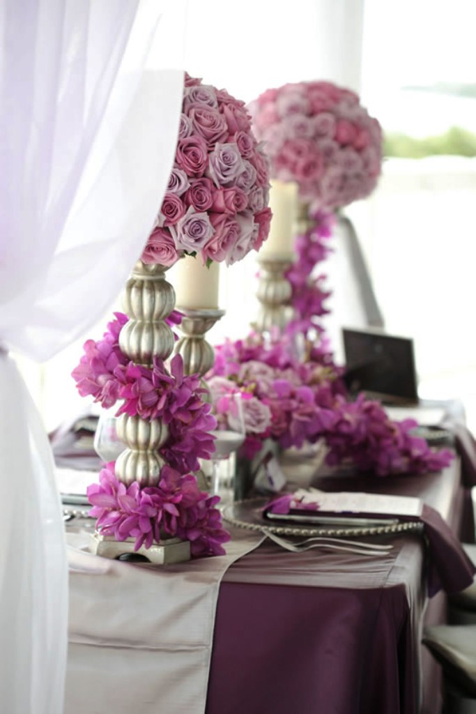 Purple and Lavender Wedding Decorations