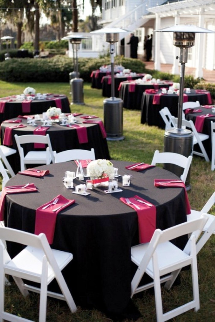 Red and Black Wedding Decorations Ideas
