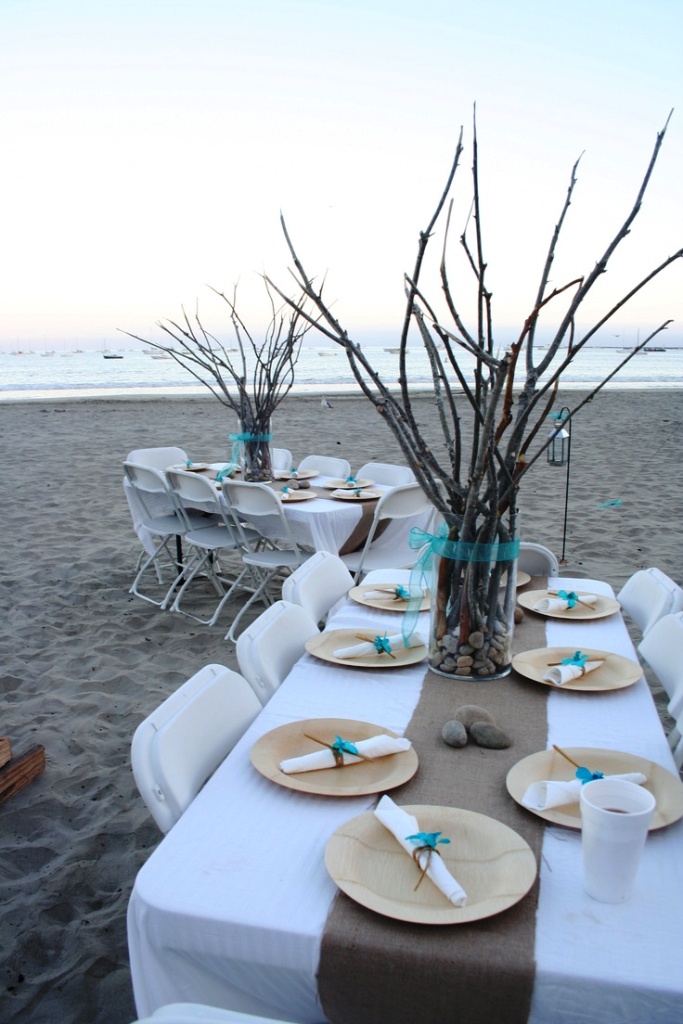 Romantic Beach Wedding Table Decorations Ideas