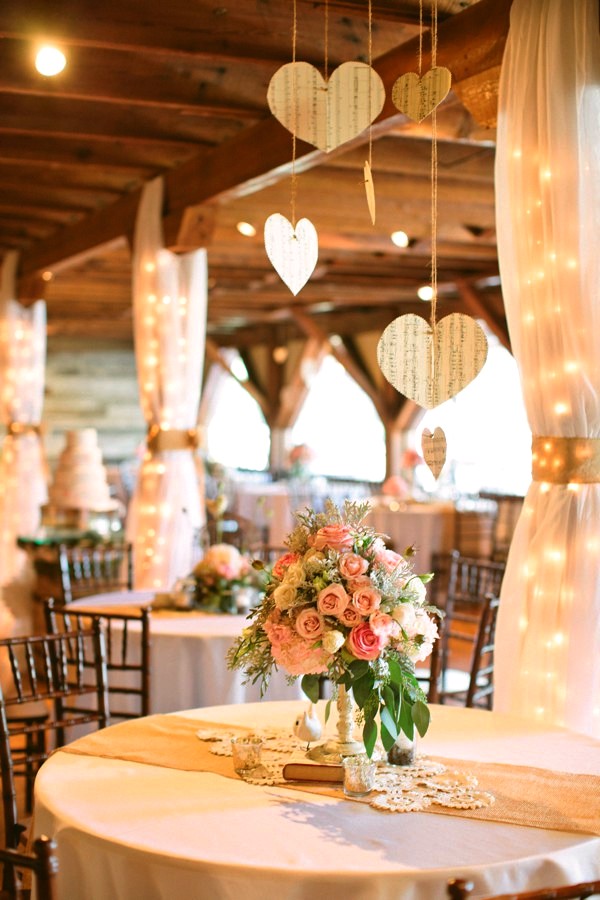 Romantic Hanging Paper Heart Wedding Decorations