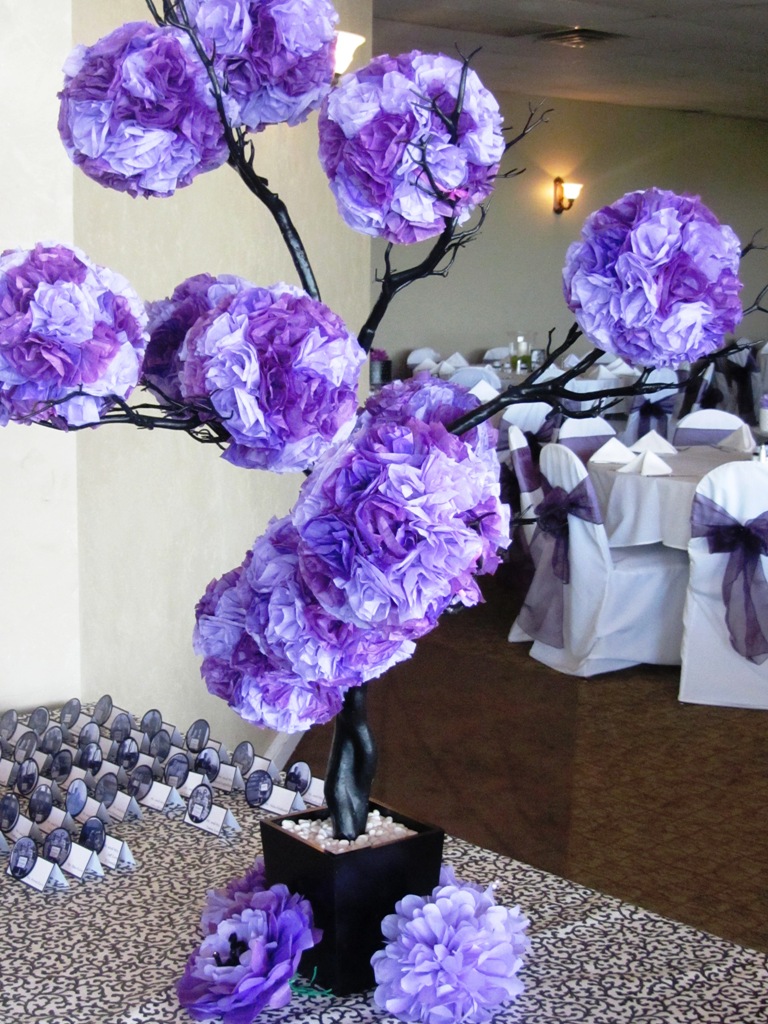 Royal Blue and Purple Wedding Decorations