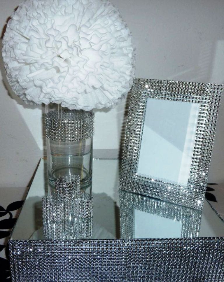 Silver Bling Wedding Decorations