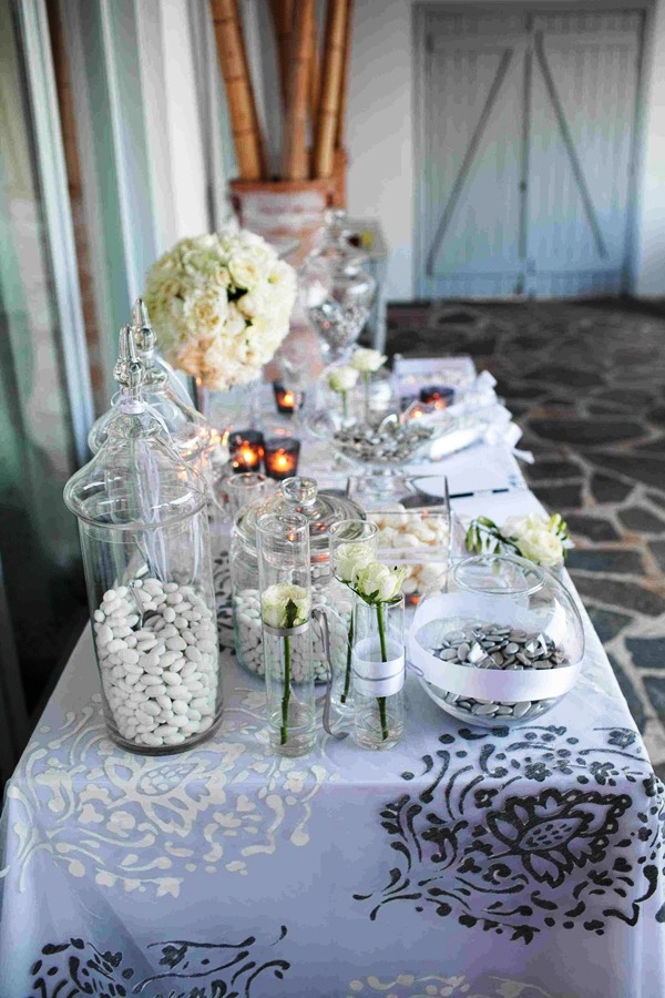 Silver and White Wedding Decorations