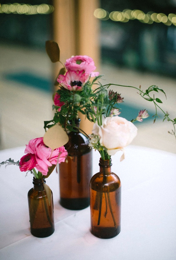 Simple Floral Wedding Centerpieces Ideas
