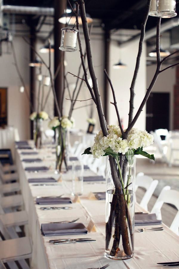 Simple Rustic Wedding Table Centerpieces Decorations