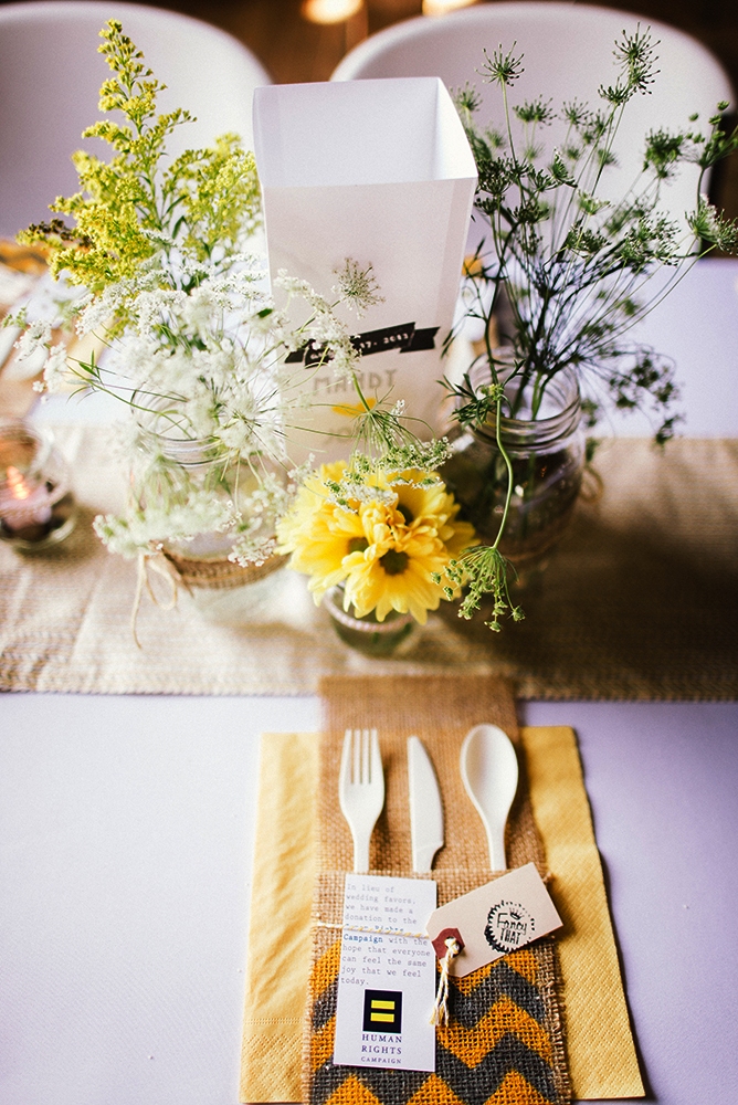 Simple Wedding Table Decorations