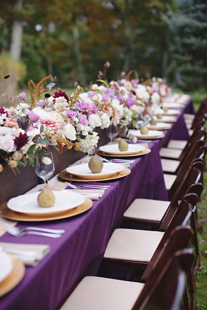 Stunning Purple Wedding Decorations