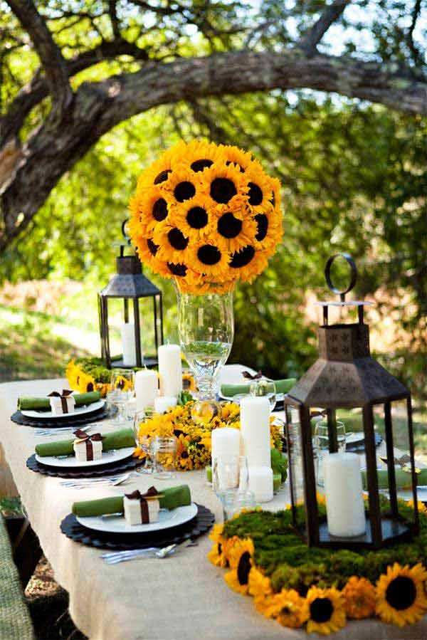 Summer Wedding Dinner Table Decoration Ideas