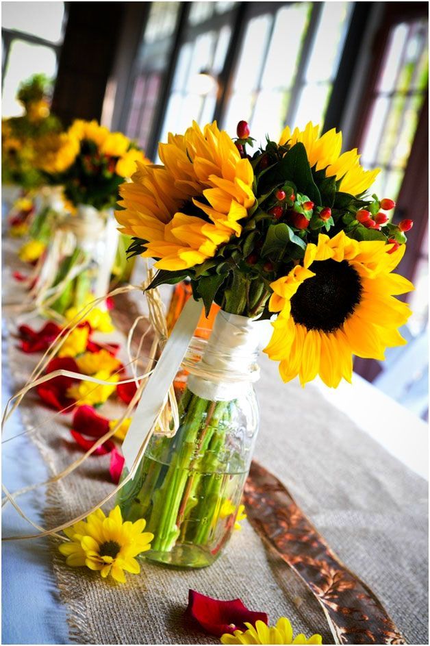 Sunflower Fall Wedding Decoration