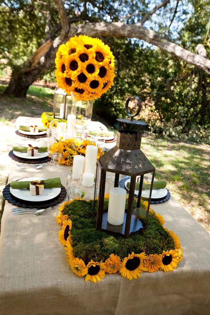 Sunflower Wedding Centerpieces Decorations