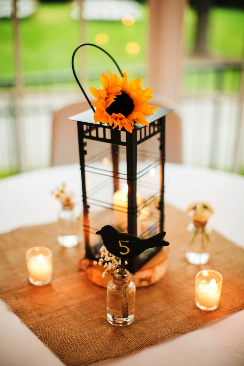 Sunflower Wedding Reception Decorations