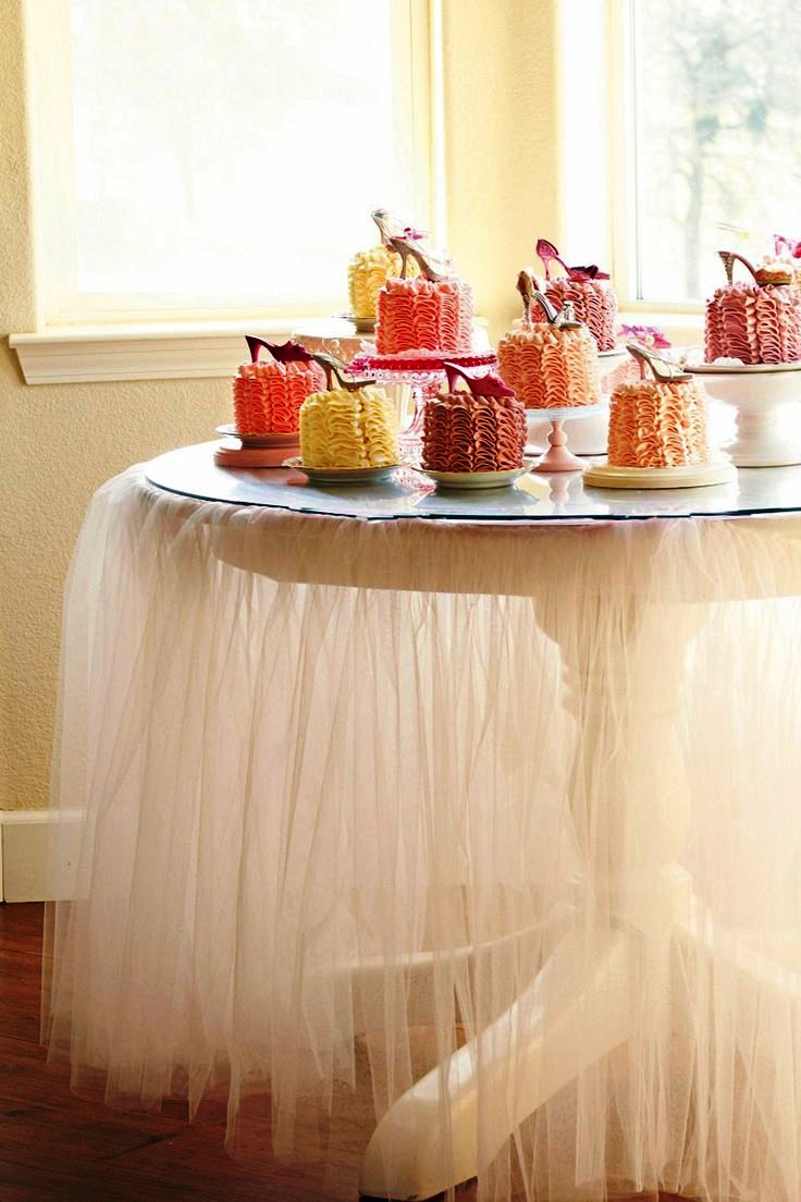 Tulle Wedding Table Decorations