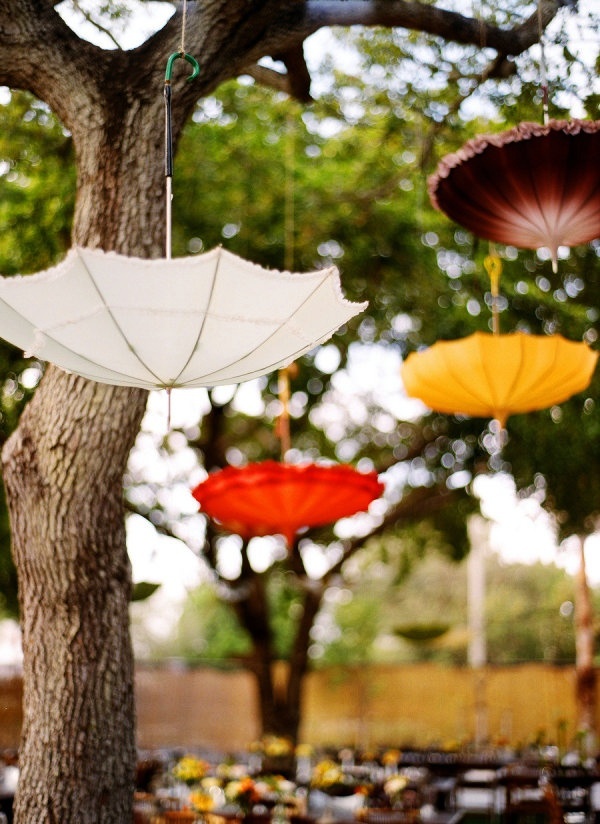 Umbrellas as Summer Wedding Decorations