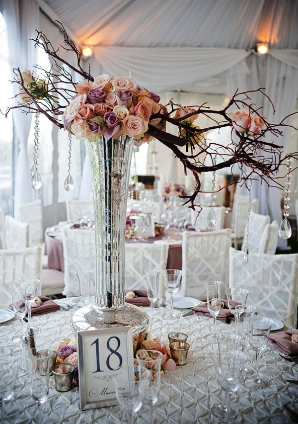 Unique Wedding Decorations with Branches
