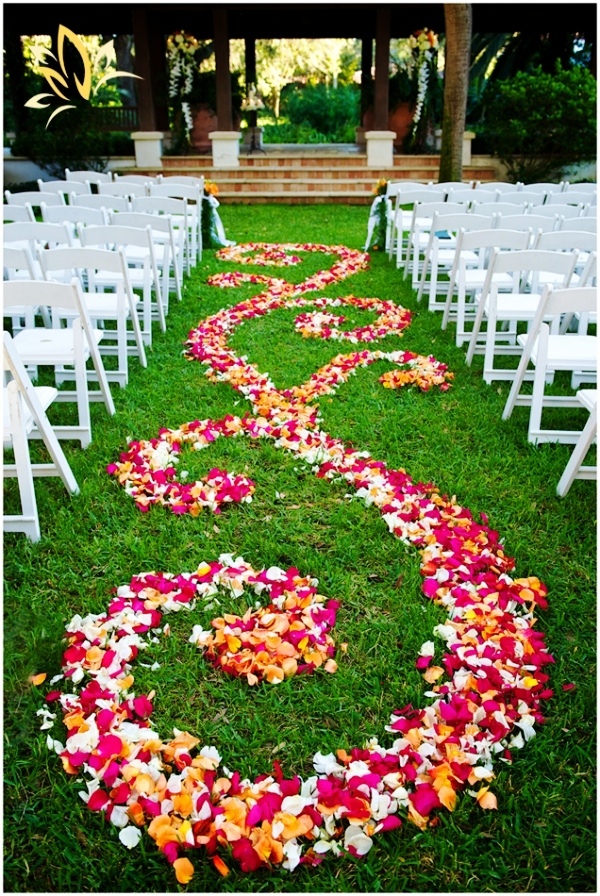 Wedding Aisle Flowers Decorations