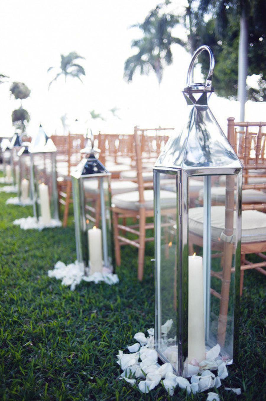 Wedding Ceremony Aisle Lanterns Decorations